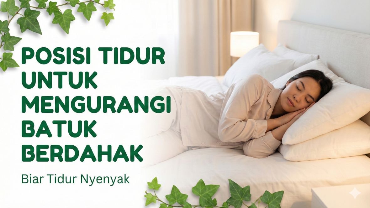Posisi Tidur untuk Mengurangi Batuk Berdahak Biar Nyenyak