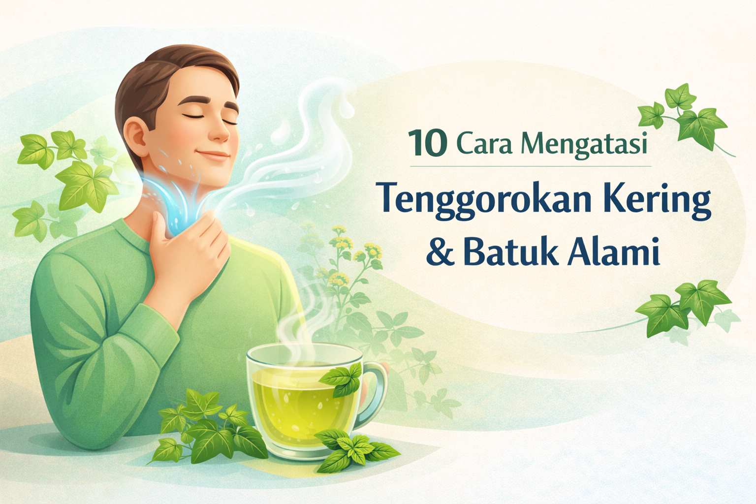10 Cara Menyembuhkan Tenggorokan Kering dan Batuk Alami