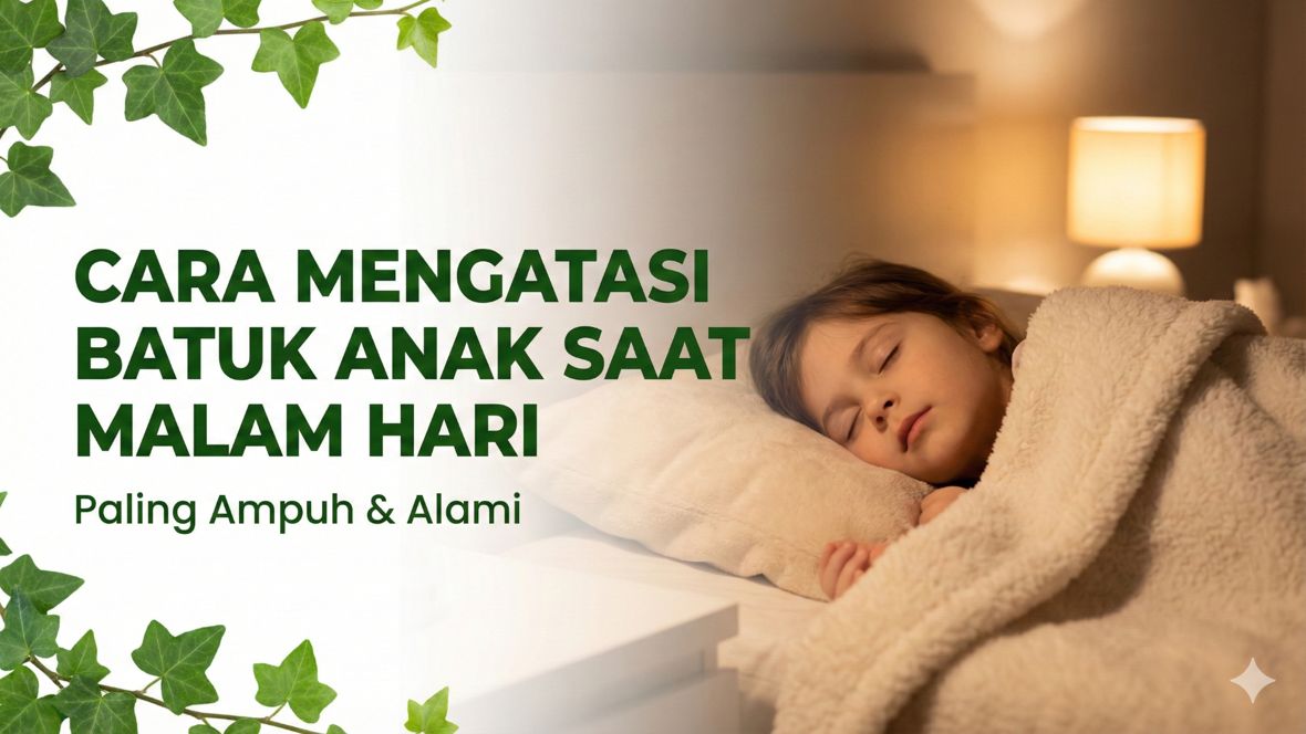 Cara Mengatasi Batuk pada Anak Saat Malam Hari Paling Ampuh