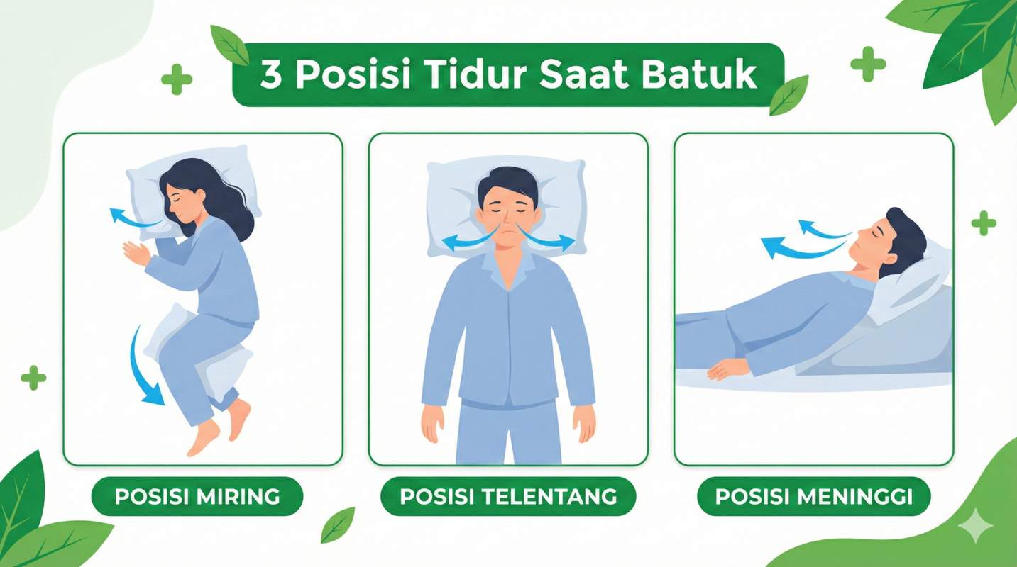 3 Posisi Tidur yang Baik Saat Batuk Agar Napas Lebih Lega